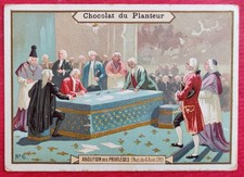 Chromo Litho CHOCOLAT DU PLANTEUR N°6 Abolition des Privilèges 1789 - 8,7x12,2cm
