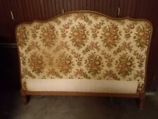 tête de lit capitonné pour lit 140 en bois ancien à restaurer