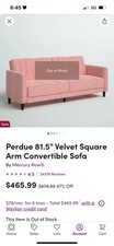 Slightly Used  Pink Futon