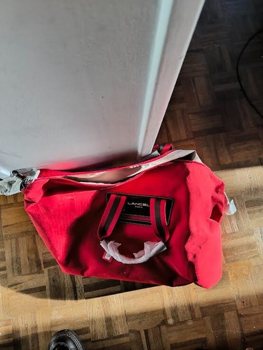 Sac voyage toile rouge - de,