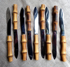 9 COUTEAUX À DESSERT MANCHE