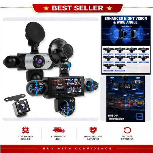 Dashcam voiture caméras - 5,