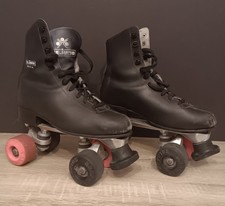 PATINS BOTTES EN CUIR CEJUDO NEVADA PLAQUES SANCHESKI ET ROUES KRYPTOS ROLLER