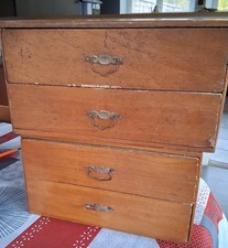 2  Anciennes Boîtes à Couture en bois