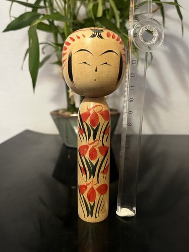 Kokeshi style togatta fleurs - kokeshi,