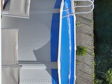 piscine hors sol acier 5mx3m50 couleur blanche