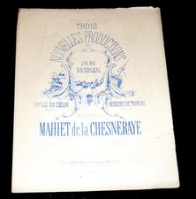 idylle du coeur rêverie partition chant piano 1865 Mahiet de la Chesneraye