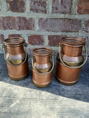 Série pots lait cuivre - à,