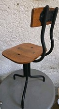 Chaise d'atelier/de bureau Tripode à Vis vintage pivotante réglable ajustable 
