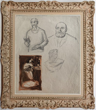 HENRI LAFFITE (1885-1977) ELEVE DE RODIN - PROJET DE SCULPTURES 1920 (467)