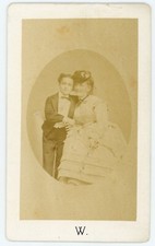 PHOTO CDV, une mère et son