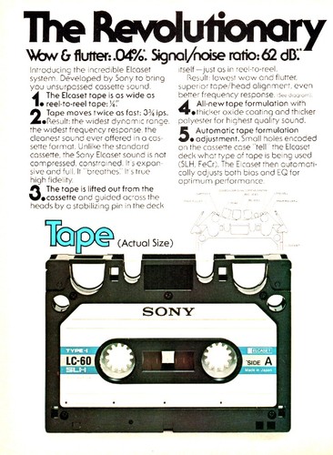 Sony elcaset deck - el-7,