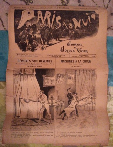 Rare ancien journal érotique - journal,