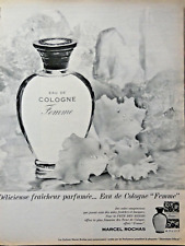 PUBLICITÉ PRESSE 1967 Marcel Rochas eau de Cologne Femme délice fraîcheur parfum