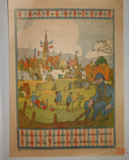 2e EMPRUNT DE LA DEFENSE NATIONALE  PETITE AFFICHE 1914-1918 par HANSI