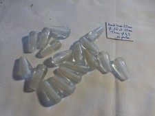 lot de 15 grosses  perle ANCIENNES en verre  forme goutte pampilles macramé