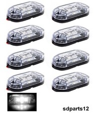 8 x Feux de Gabarit LED Position Avant 12V Blanc Camion Utilitaire Camping-car