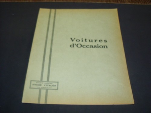 Rare brochure interne aux - rare,
