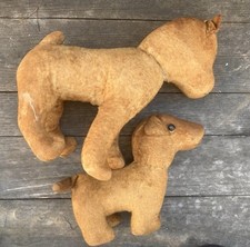 Lot De 2 Anciens Chiens En