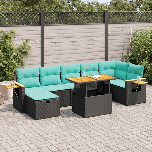 Salon jardin avec coussins - avec,