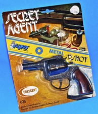 Crescent Secret Agent Pistolet À Cap 70s 12 Coups Amorces Flippy