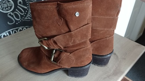 Bottes xti daim marron - en,