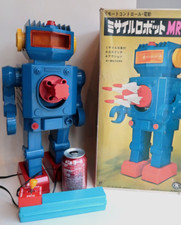Masudaya Missile Robot Mr-45 Battery Operated 45Cm Etat Neuf + Boite 1975