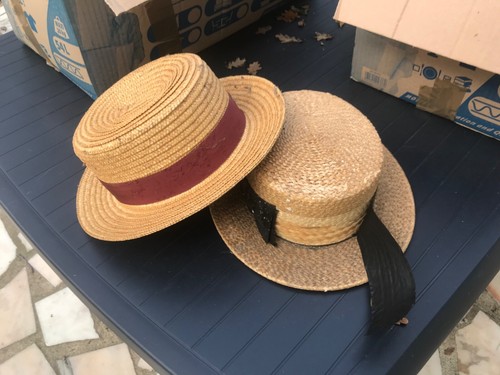Canotier ancien très - ,