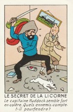 TINTIN  vignette publicitaire