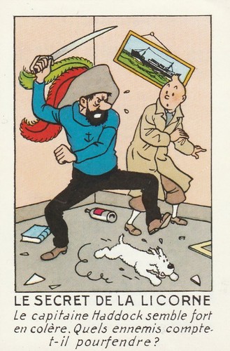 Tintin vignette publicitaire - tintin,