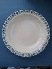 Ancien Plat Rond Creux Terre