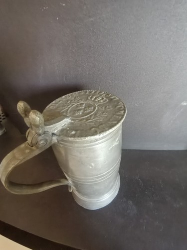 Ancienne chope étain - Étain,