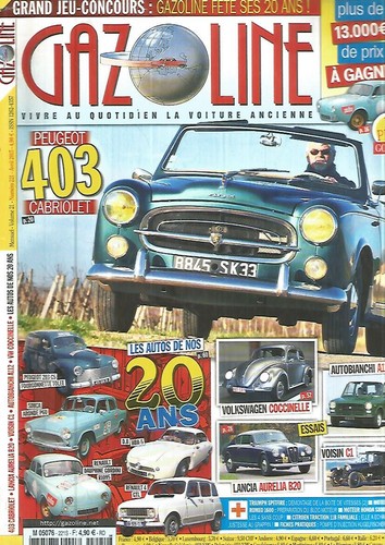 Gazoline 221 peugeot 403 - gazoline, n°221