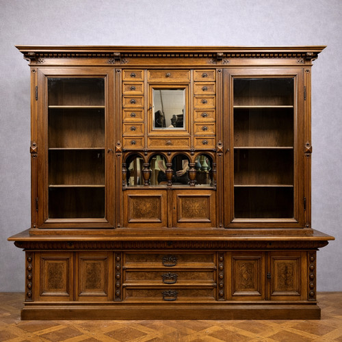 Importante vitrine double - , face