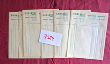 N° 7524 / GUILLER  /  25 lettres entête service motos