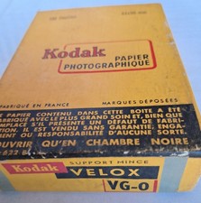 Boite VINTAGE papier photo KODAK  64x90 mm VELOX VG-0 x100 Extra Doux  Brillant