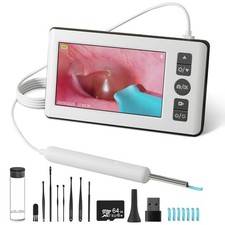 Otoscope Oreille, 4,3'' 1080P