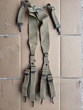 BRELAGE SUSPENDERS M1936  US ARMY WW2 39 45  RARE DATÉ 1941 PARACHUTISTES 