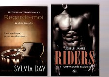 SYLVIA DAY : REGARDE MOI + LORELEI JAMES : RIDDERS     EXCELLENT ETAT