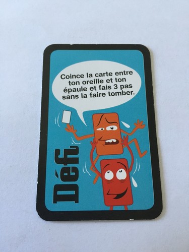 Carte défi jeu - carte,