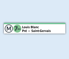 Marque page/magnet - Métro