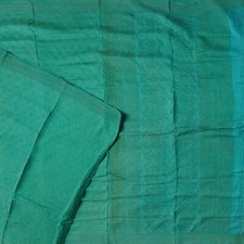 Namaste Ancien Bleu Canard Saris 100% Pure Soie Tissé Sari Indien 4,57 M Tissus