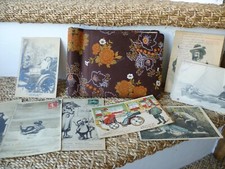 Petit classeur de cartes postales anciennes (CPA) humoristiques début XXeme