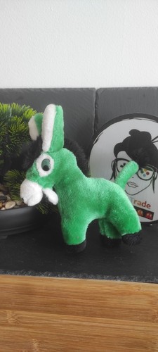 âne peluche vert - Âne,