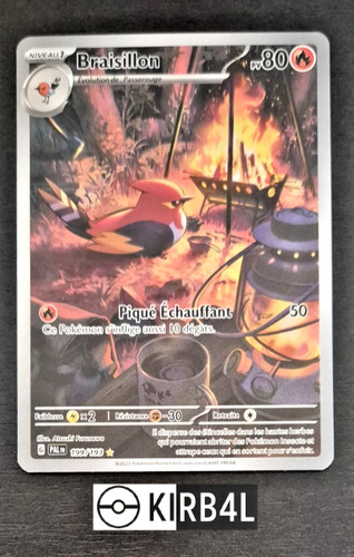 Carte pokémon braisillon - pokémon,