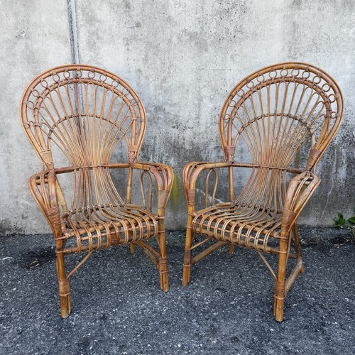 Paire fauteuils vintage en - paire,