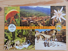 carte postale échecs, Schach, chess, Catalogne, Pobla de Lillet