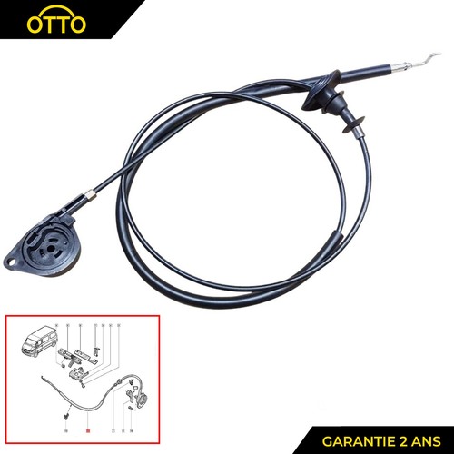 Tirette capot moteur pour - capot,