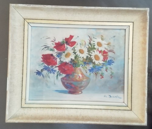 Tableau nature morte bouquet - tableau,