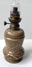Lampe petrole faience - lampe, a